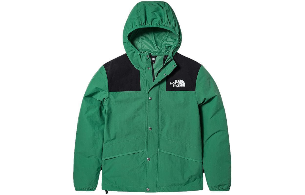 北面/THE NORTH FACE The North Face Logo Print Colorblock Zip Hoodie