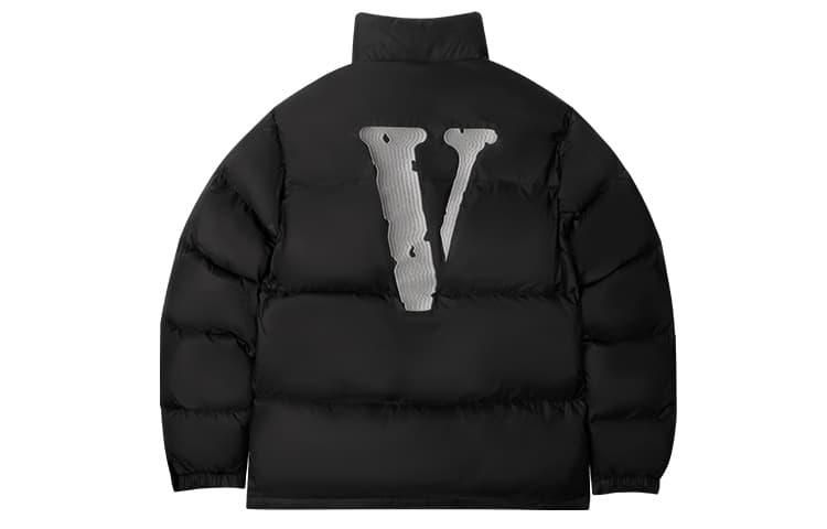 VLONE Classic Logo Down Jacket Black Silver