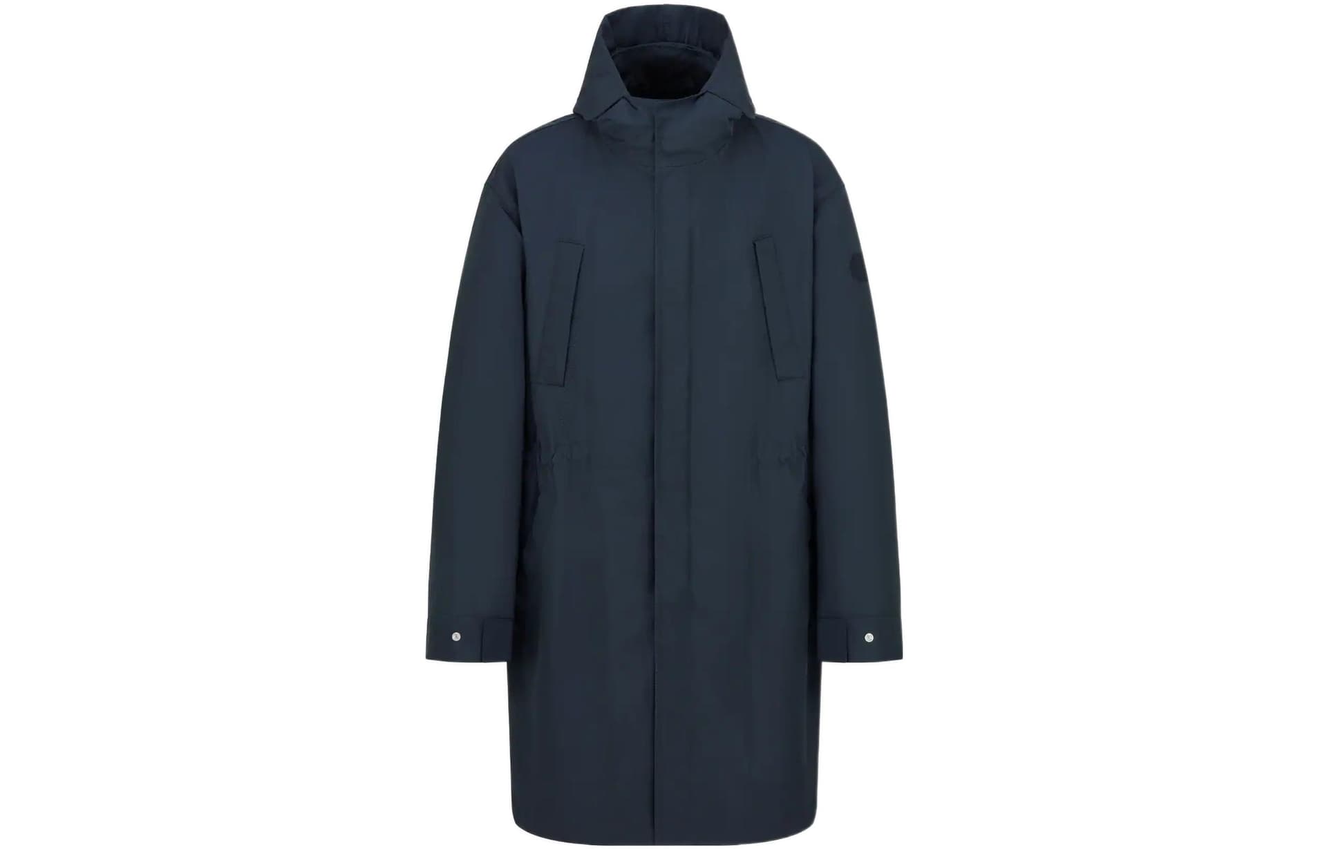 DIOR FW22 Hooded Coat Navy Blue