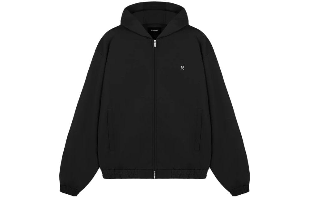 REPRESENT Hooded Tracksuit Jacket Black