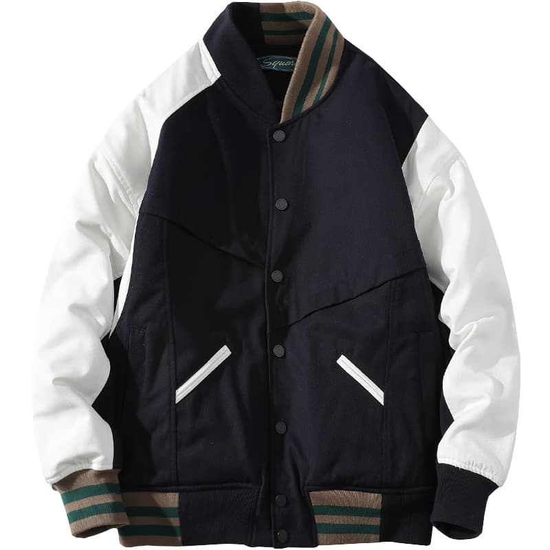 A SQUARE ROOT/A 的平方根 A SQUARE ROOT Varsity Jacket Navy