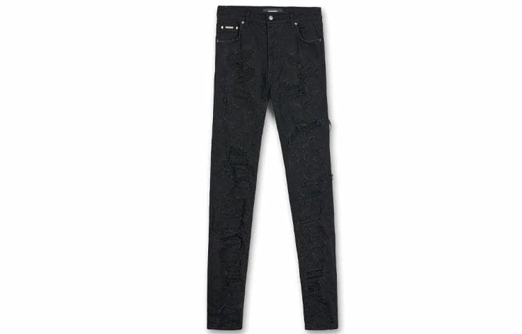REPRESENT SS21 Vintage Distressed Jeans Black