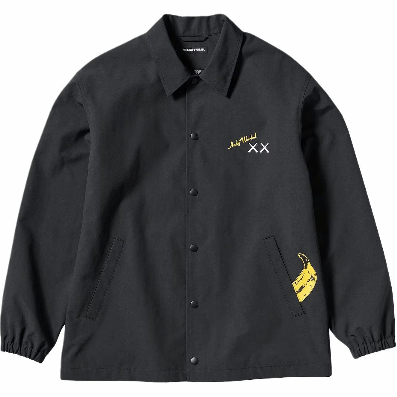 UNIQLO/优衣库 UNIQLO KAWS x WARHOL Banana Print Jacket Black