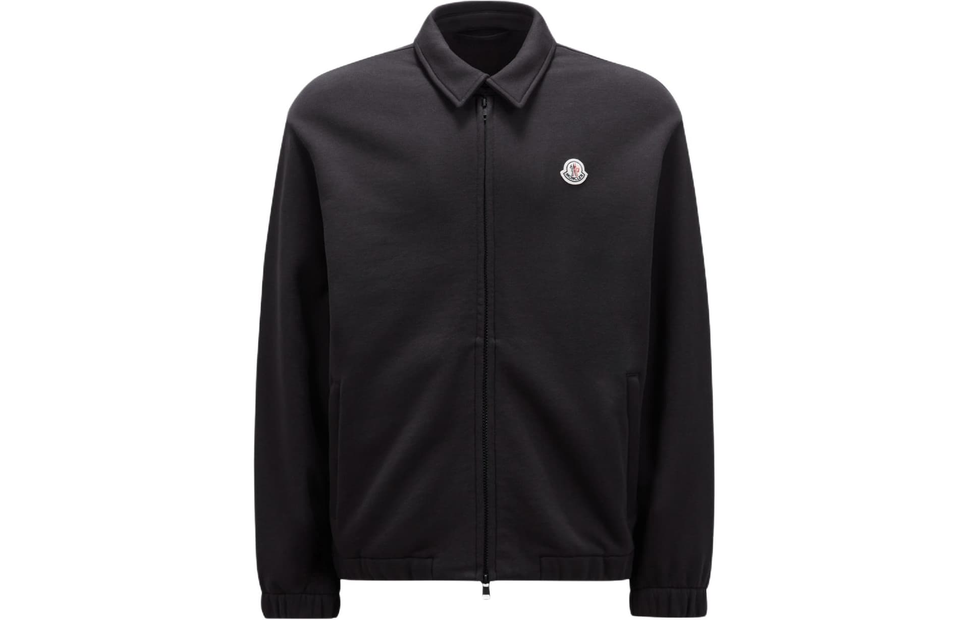 Moncler Fleece Zip Shirt Jacket Black