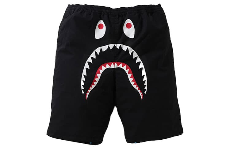 A BATHING APE BAPE Shark Print Reversible Shorts
