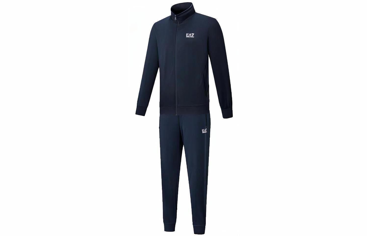 EMPORIO ARMANI/阿玛尼 Emporio Armani EA7 Logo Print Tracksuit Navy