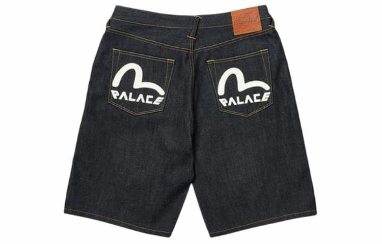 PALACE x EVISU SS24 Logo Denim Shorts
