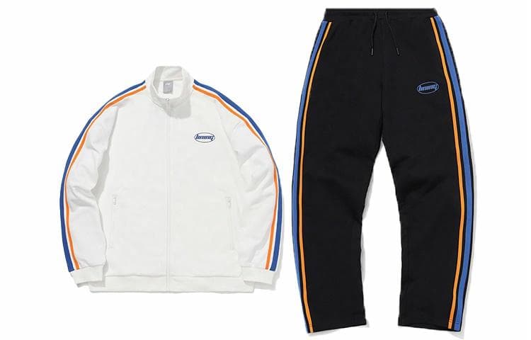 李宁 LiNing Sports Fashion Zip Hoodie Set Men Off-White