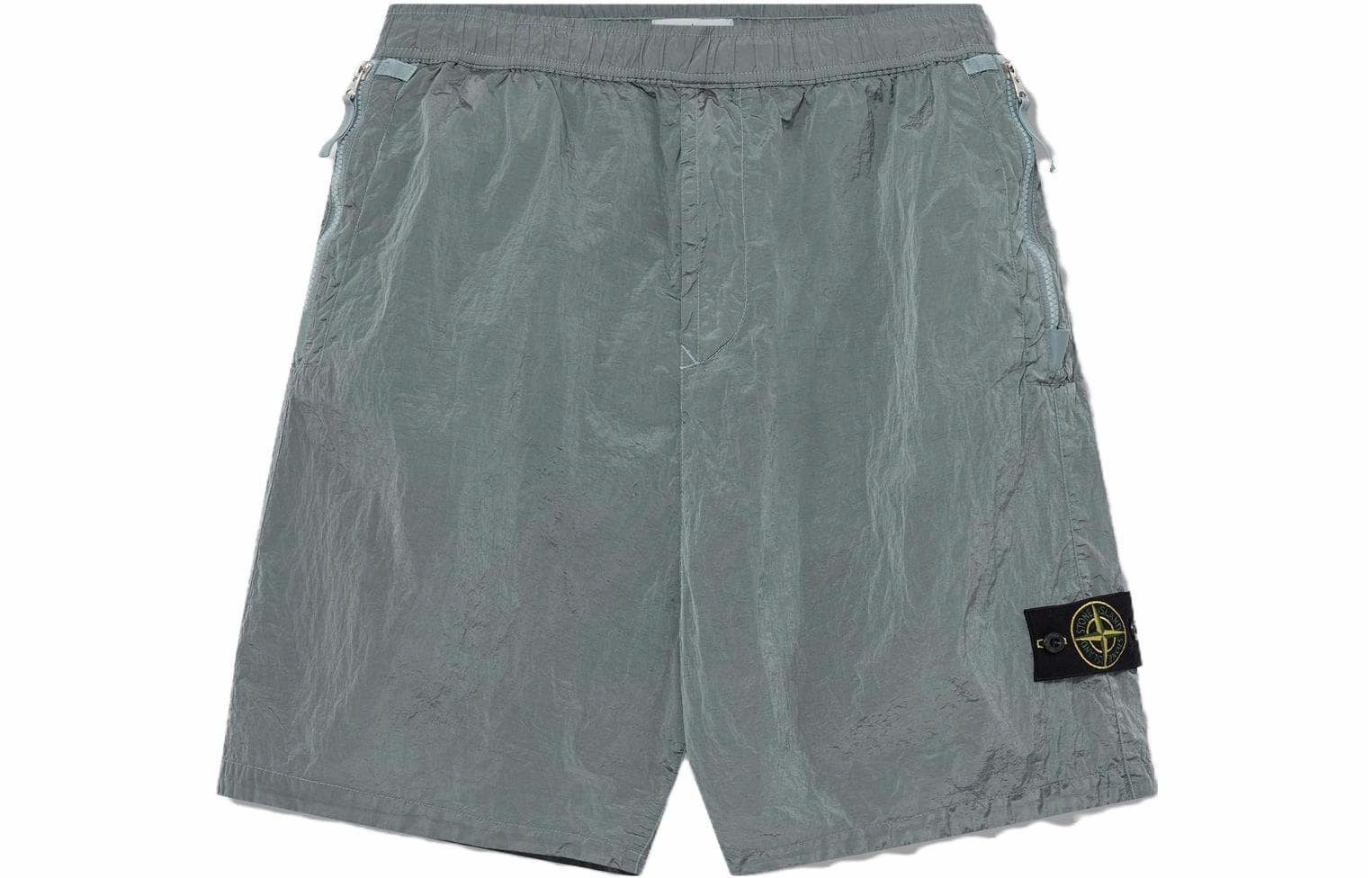 Stone Island SS23 Nylon Logo Shorts Sky Blue