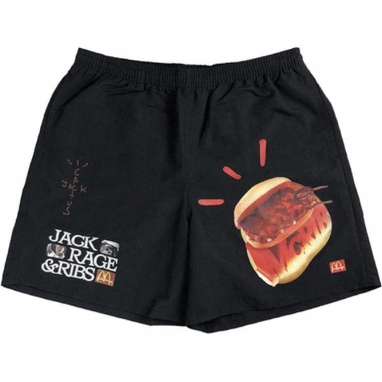 Travis Scott x Mcrib Shorts Black