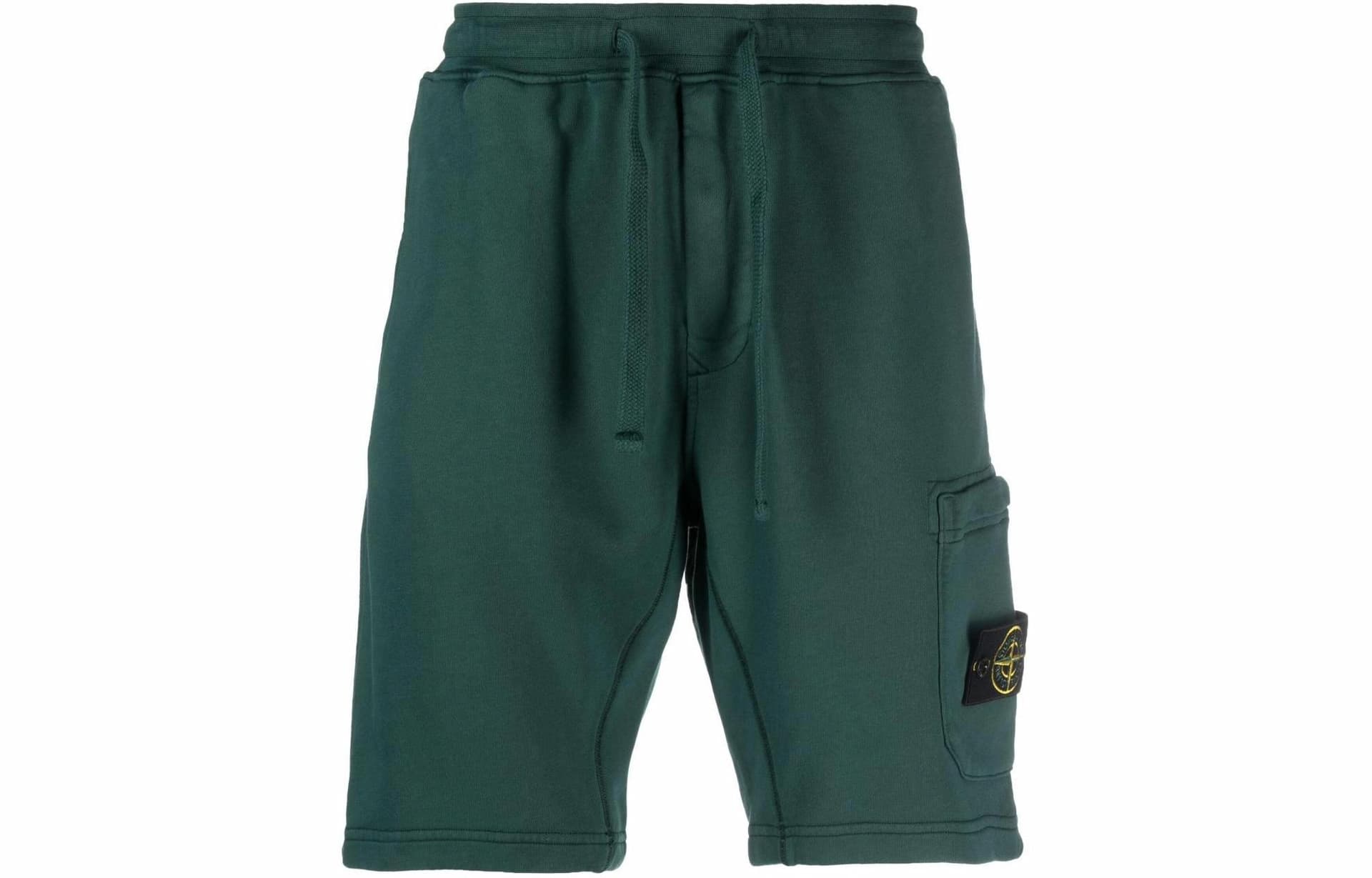 Stone Island Slim Fit Logo Shorts Green