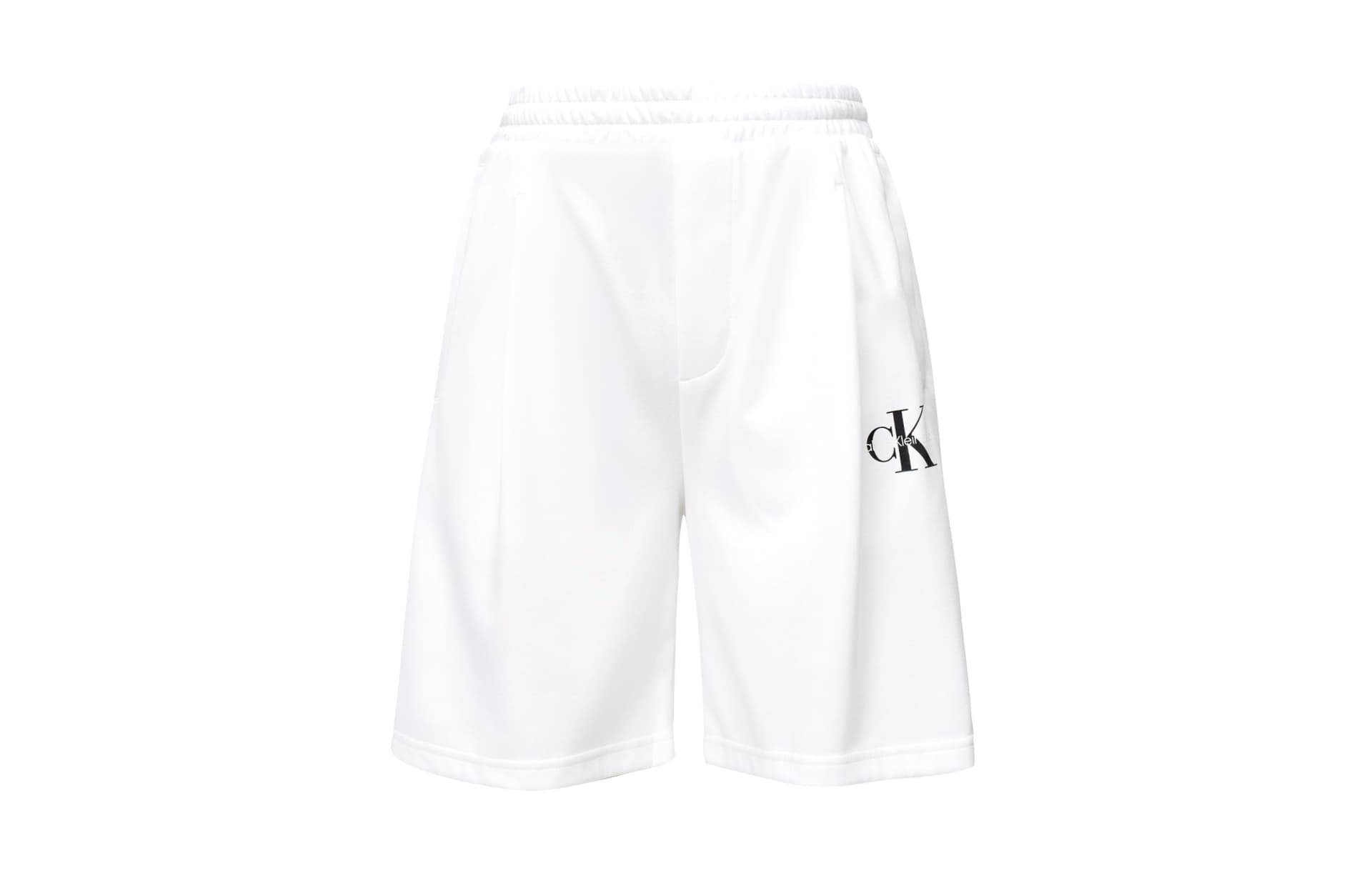 Calvin Klein Printed Relaxed Shorts White