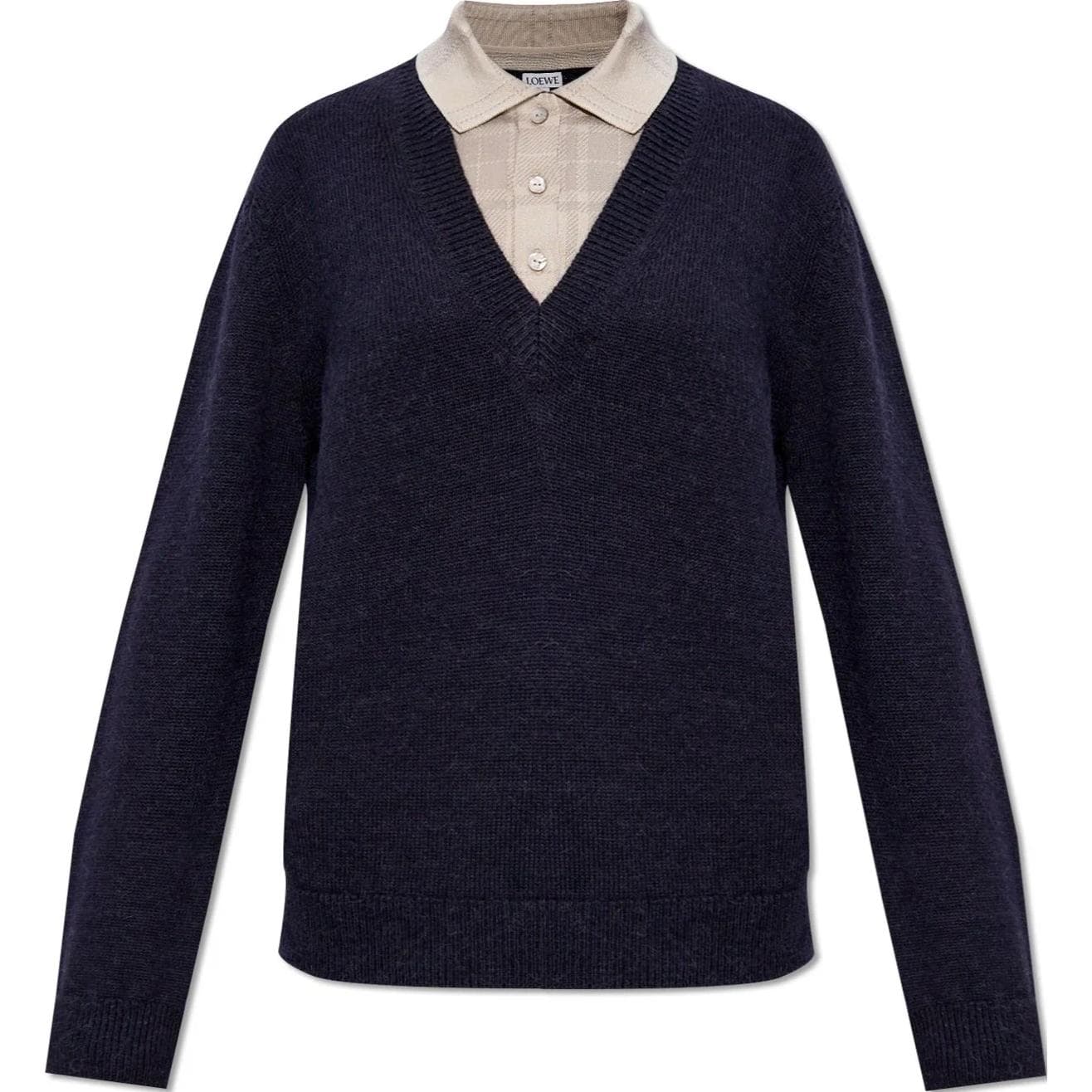LOEWE Trompe L'oeil Sweater In Wool And Silk V