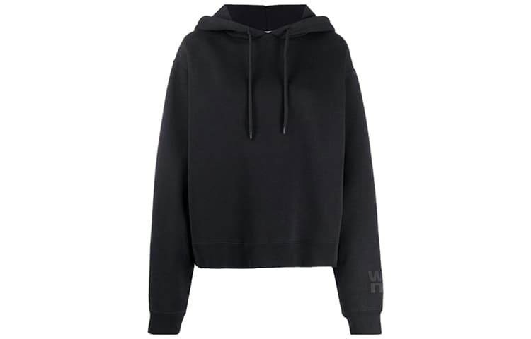 Alexander Wang Logo Hoodie Black
