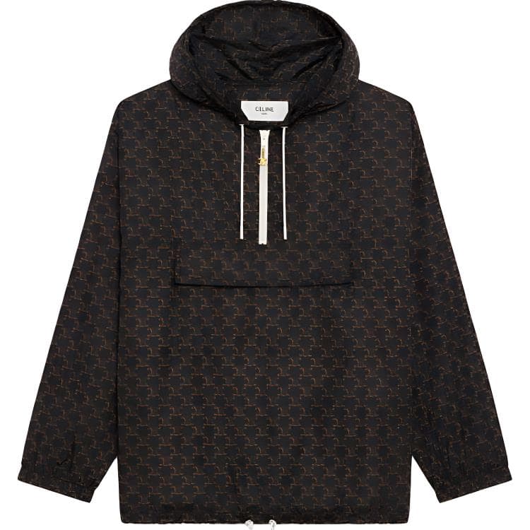 CELINE SS21 Logo Windbreaker Hoodie Black