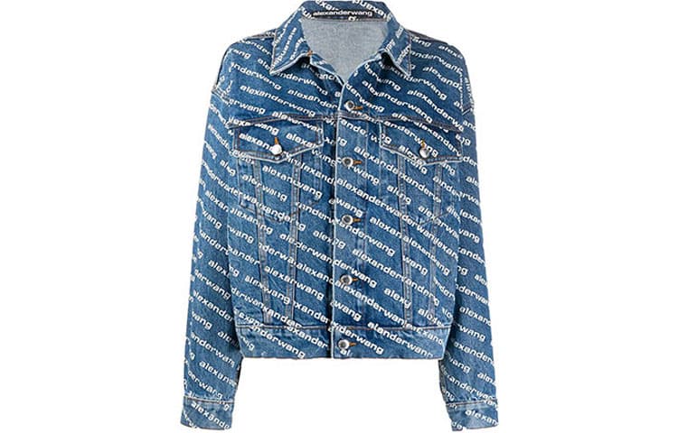 Alexander Wang SS20 Logo Denim Jacket