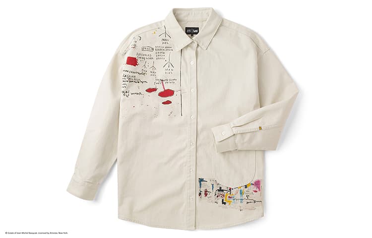 Lee x Basquiat SS24 Oversize Long Sleeve Shirt White