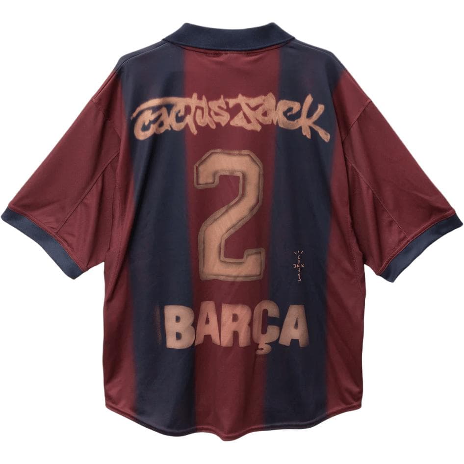 Travis Scott x FC Barcelona x Nike SS25 Retro Football Jersey