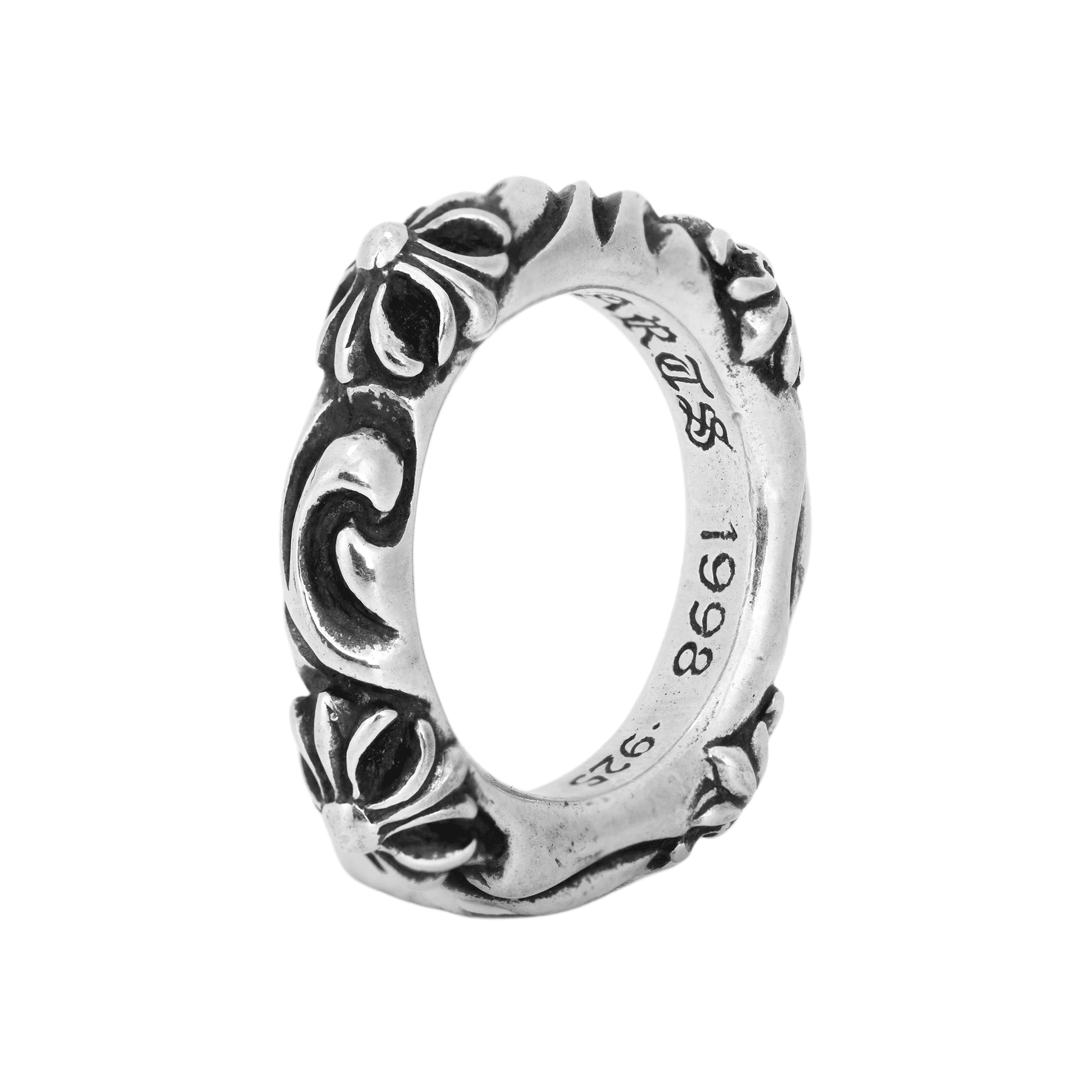 Chrome Hearts Cross Motif Ring Silver