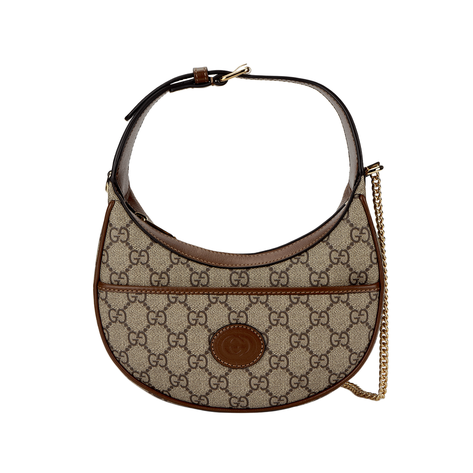 GUCCI/古驰 Gucci Half Moon Bag Beige