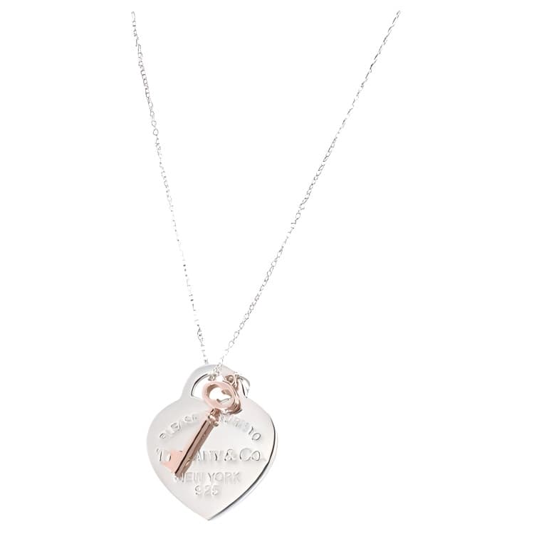 TIFFANY & CO./蒂芙尼 Tiffany & Co. Return to Tiffany Heart Key Pendant Necklace