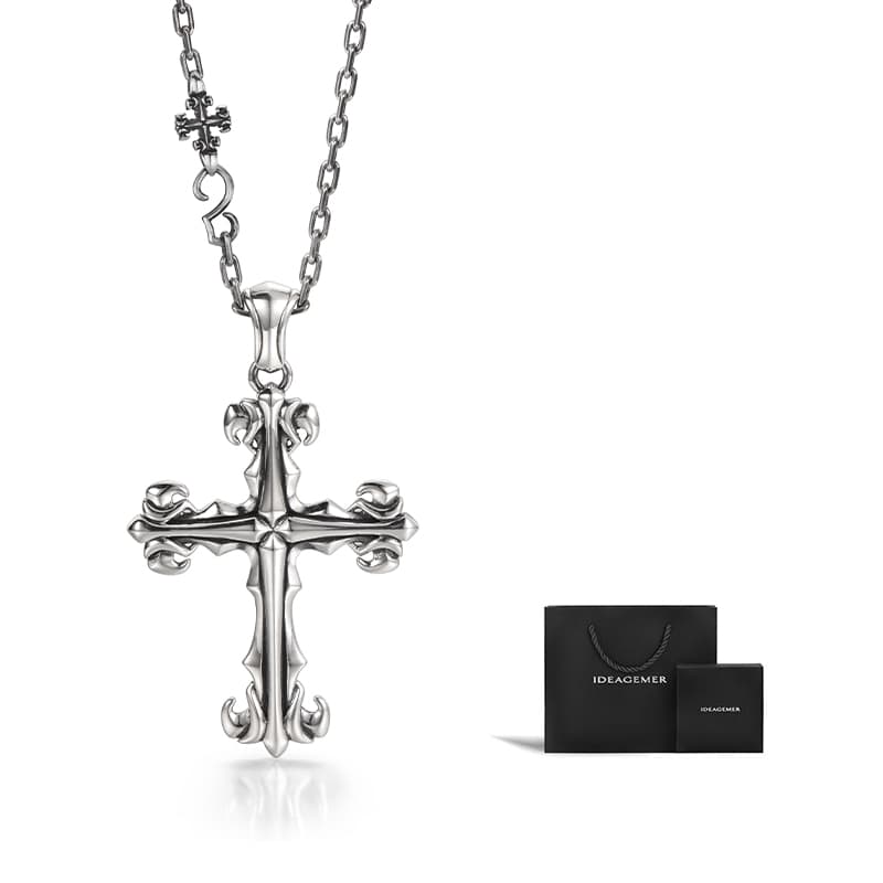 IDEAGEMER Cross Necklace