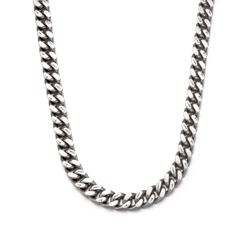IDEAGEMER Cross Cuban Chain Necklace