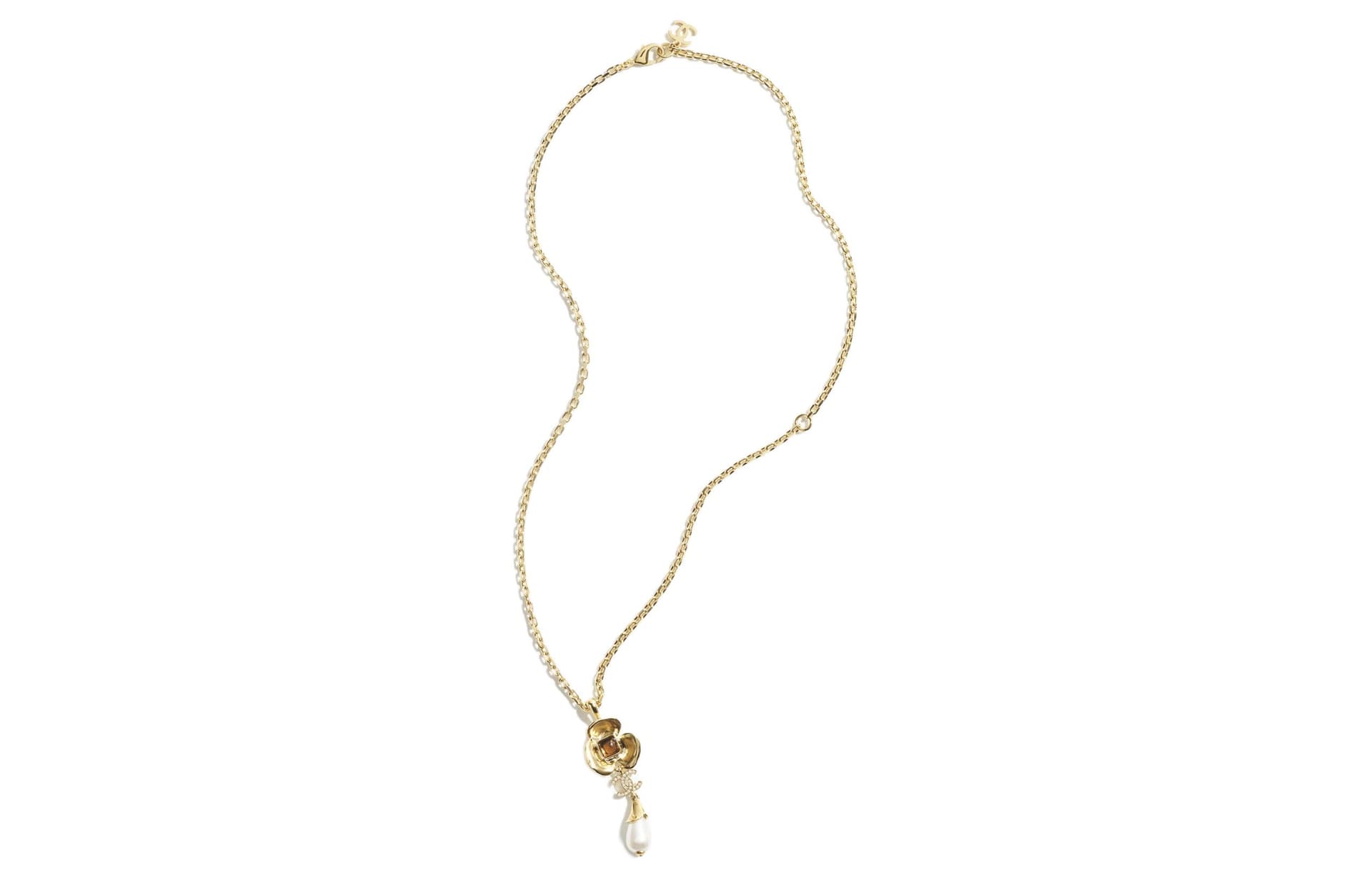CHANEL 24S Spring Summer Necklace Gold