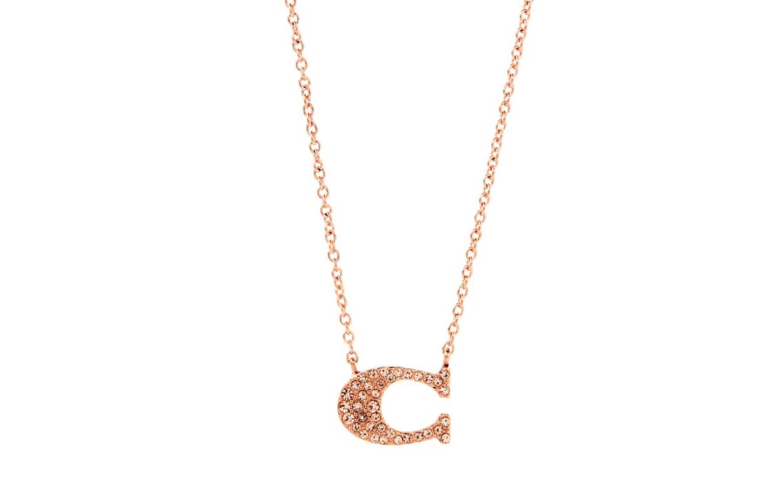 COACH/蔻驰 COACH Pave Signature Necklace