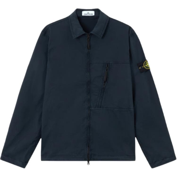 Stone Island Long Sleeve Zip Polo Shirt
