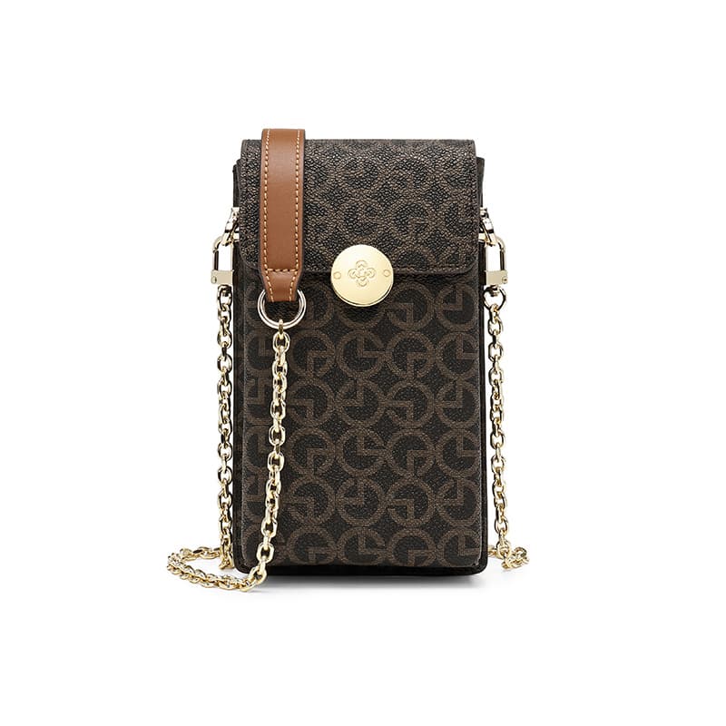 金利来/GOLDLION Goldlion Crossbody Phone Bag Brown