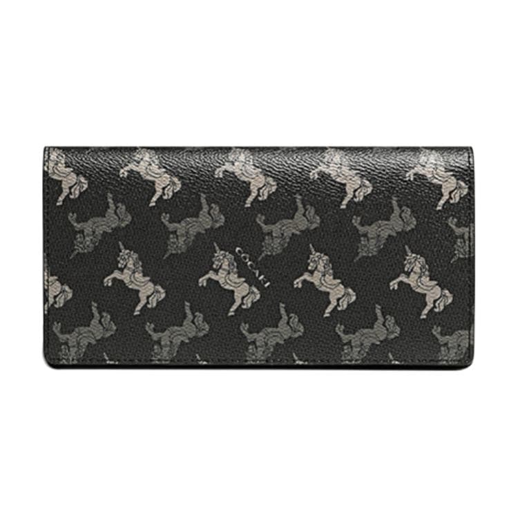 COWEC YCAKI Large Synthetic Leather Wallet Black