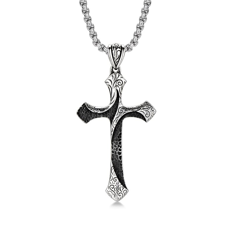 IDEAGEMER Cross Pendant Necklace