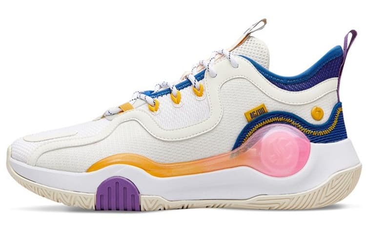 361° AG Basketball Shoes White Yellow