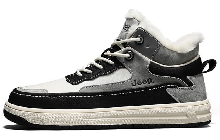 Jeep Winter Snow Boots Black Gray