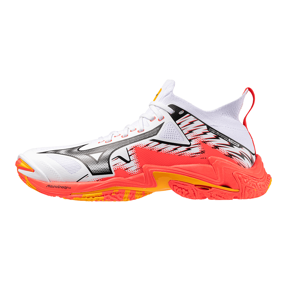 Mizuno Wave Lightning Neo 3 White Orange