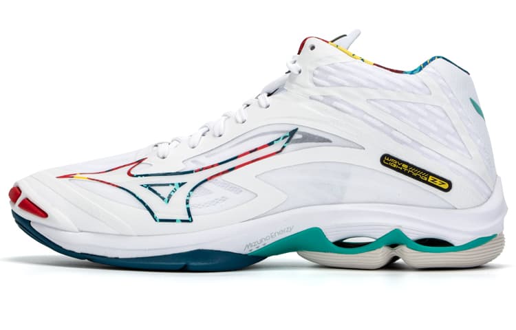 Mizuno Wave Lightning Z7 Mid White Blue