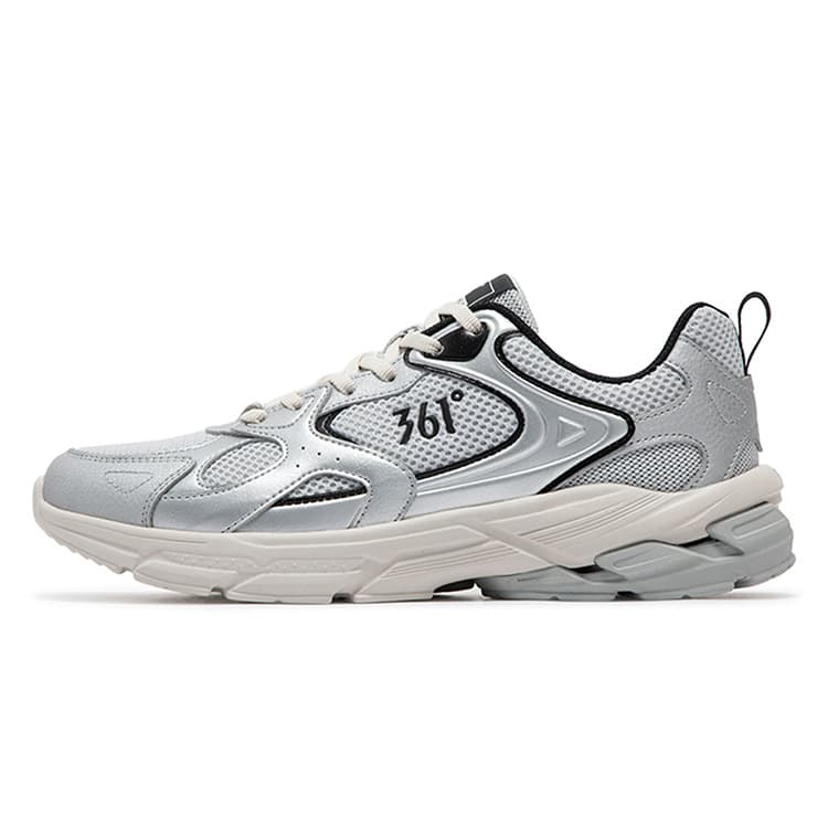 361° Retro Casual Shoes Silver White