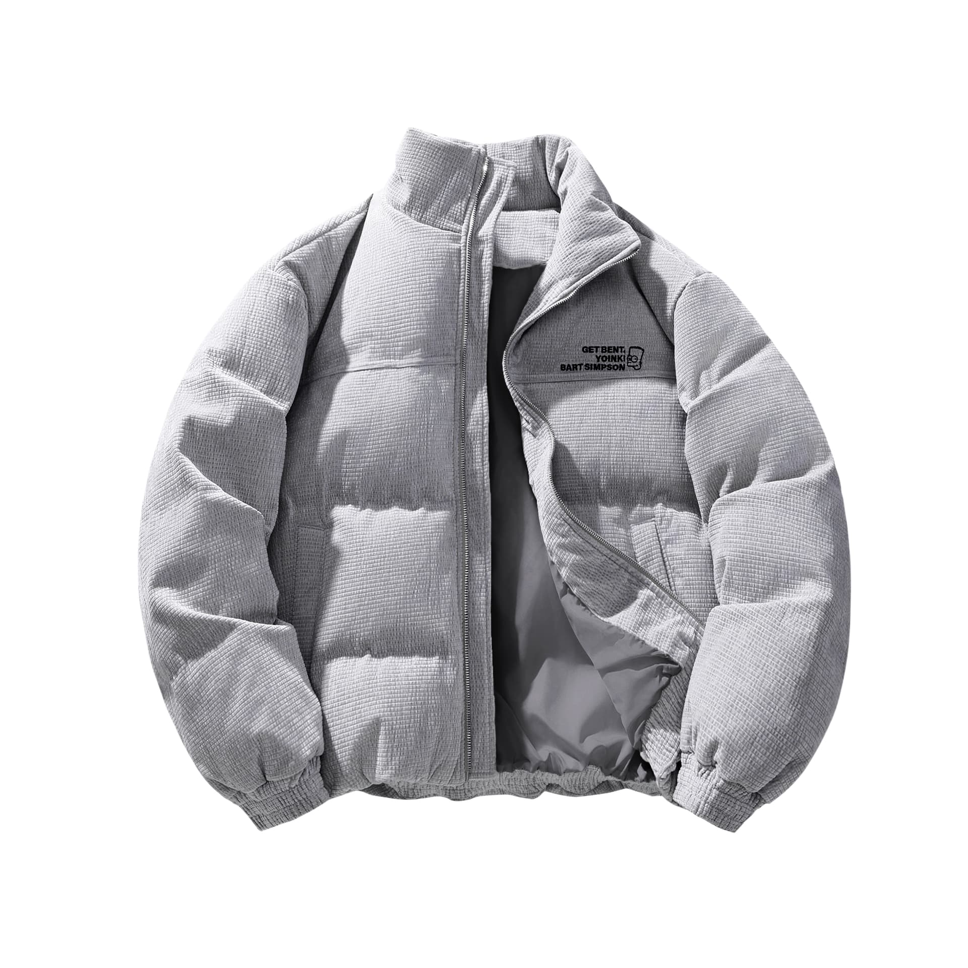 The Simpsons/辛普森一家 The Simpsons Waffle Texture Down Jacket