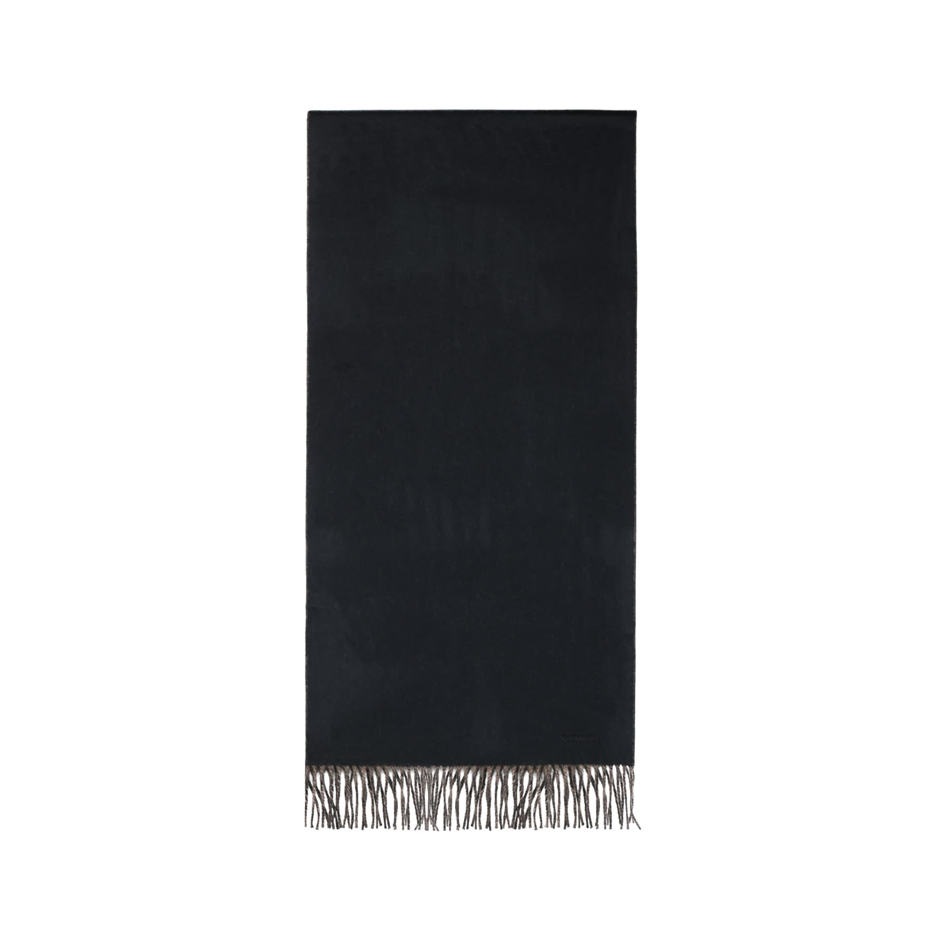HERMES/爱马仕 Hermes Scarf Black/Elephant Grey