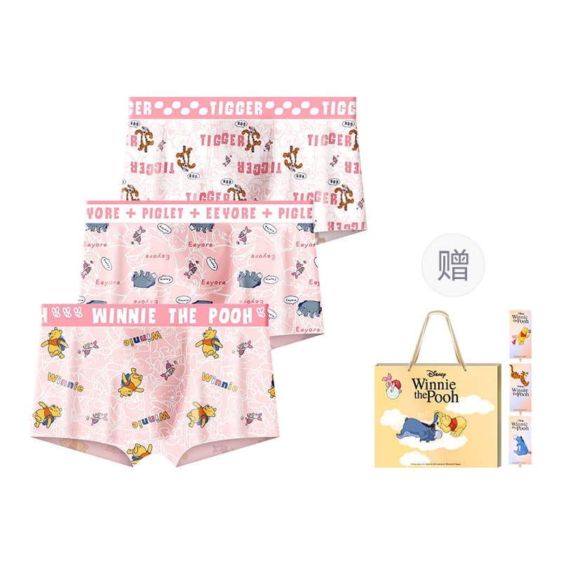 Disney/迪士尼 Disney Winnie Boxers 3-Pack