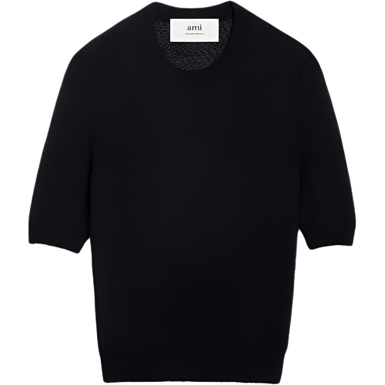 AMIPARIS Beaded Crew Neck Cropped T-Shirt T