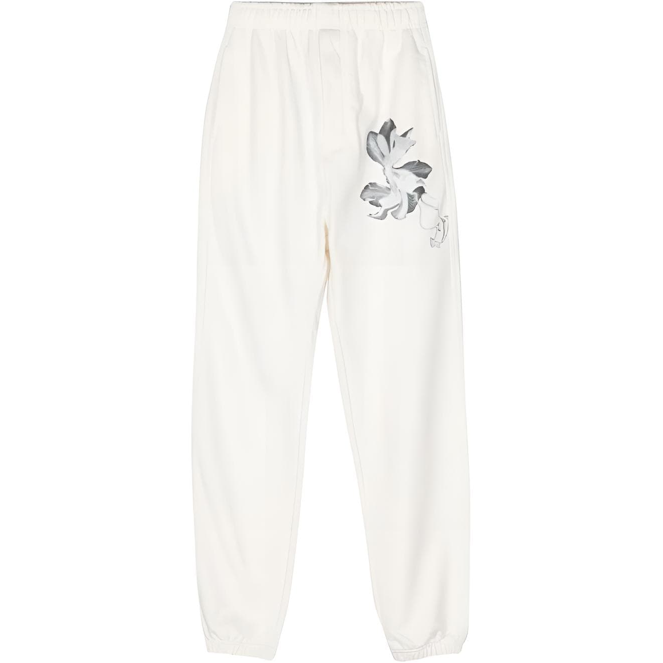 Y-3 adidas Elastic Waist Loose Pants White