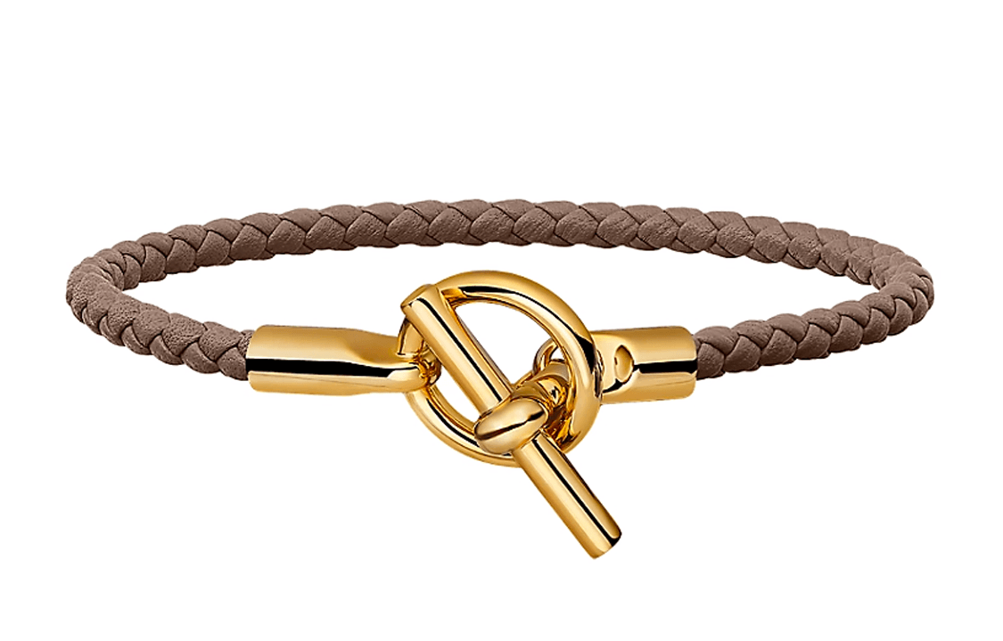 HERMES/爱马仕 Hermes Glen Bracelet Gold Taupe