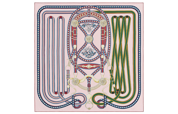 HERMES/爱马仕 Hermes 90cm "Grand Celebration" Scarf Multicolor