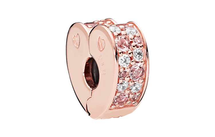 Pandora/潘多拉 Pandora Love Arc Clip Rose Gold