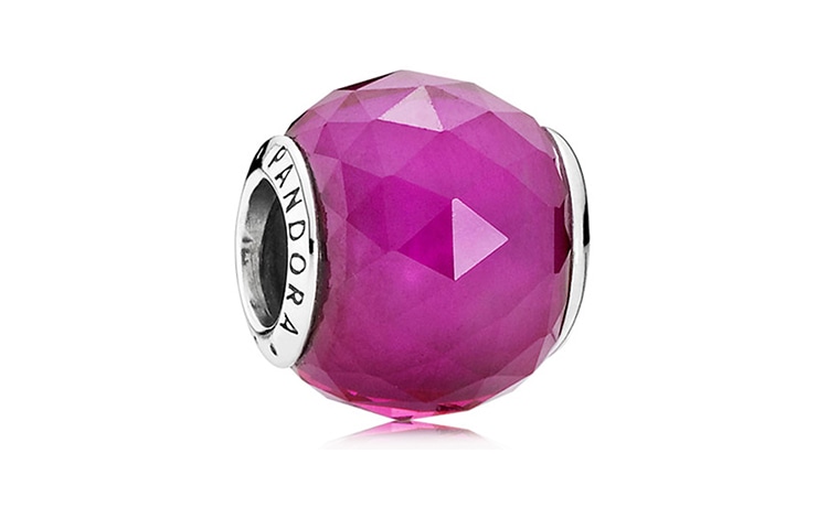 Pandora/潘多拉 Pandora Faceted Glass Bead Purple