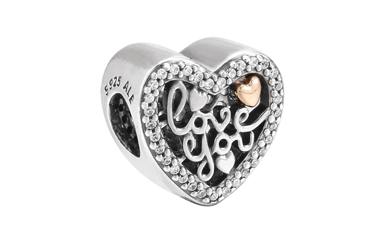 Pandora/潘多拉 Pandora Love Words Heart Charm