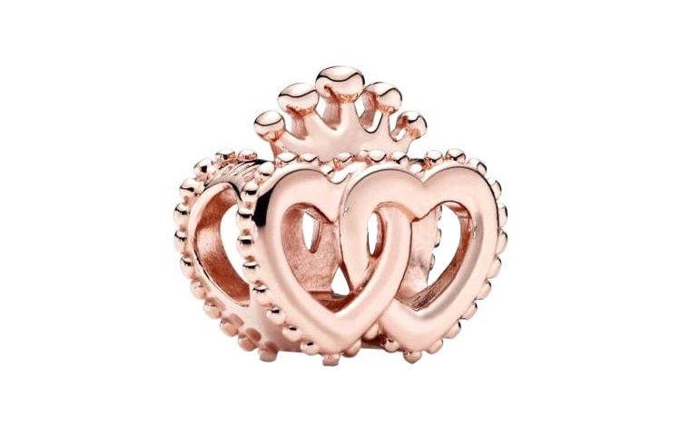 Pandora/潘多拉 Pandora Heart Crown 14K Rose Gold Charm