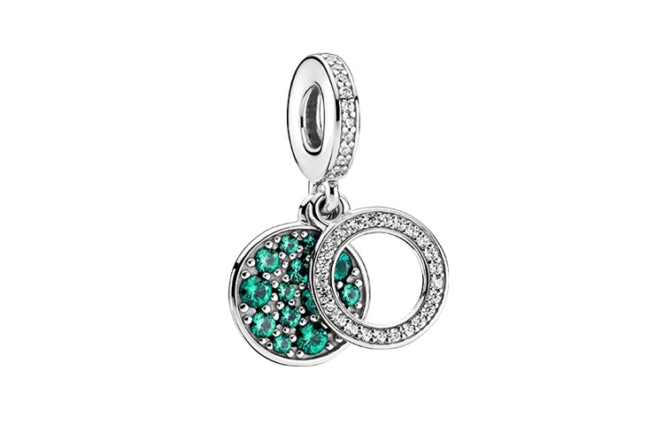 Pandora/潘多拉 Pandora Green Double Charm